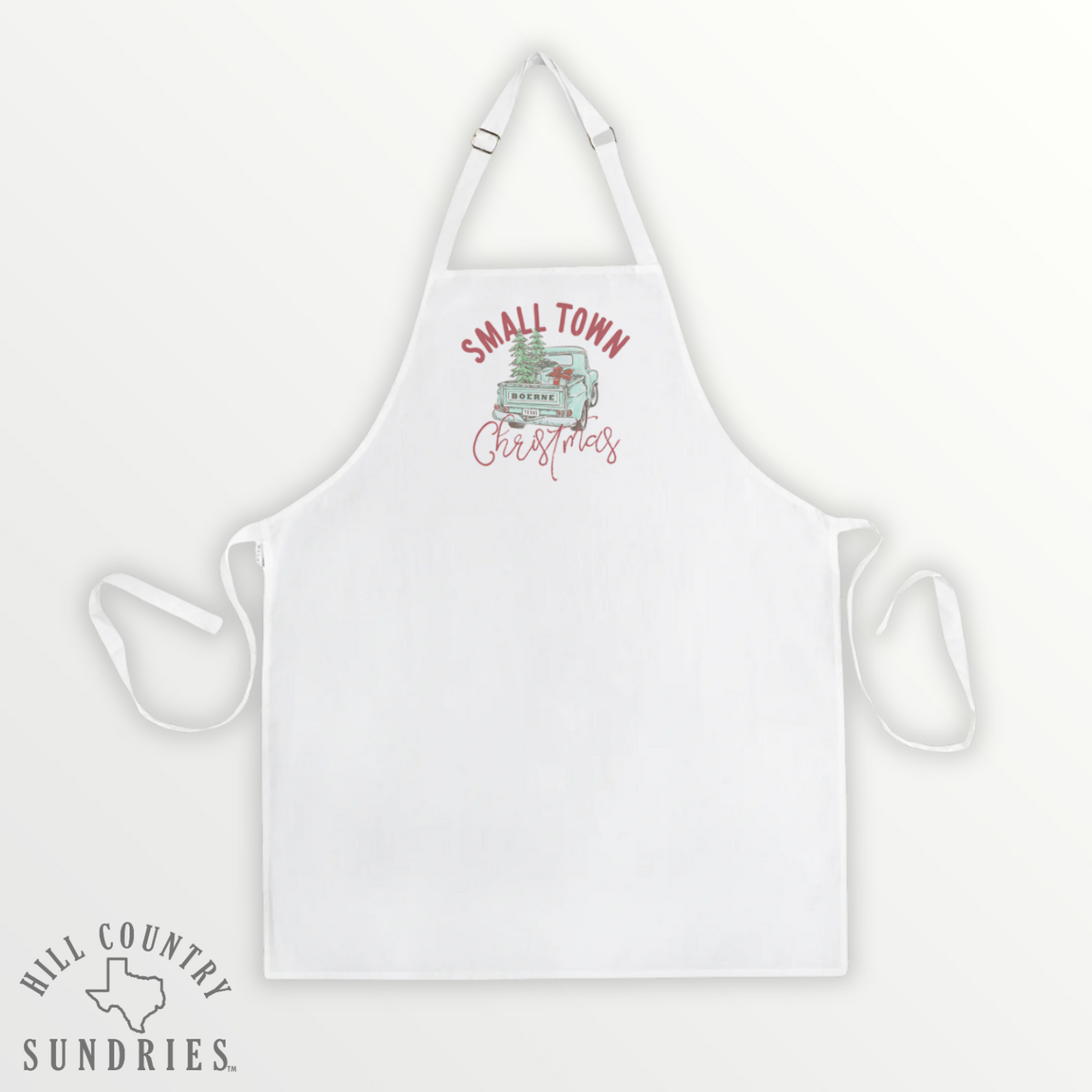 Boerne Small Town Christmas Apron