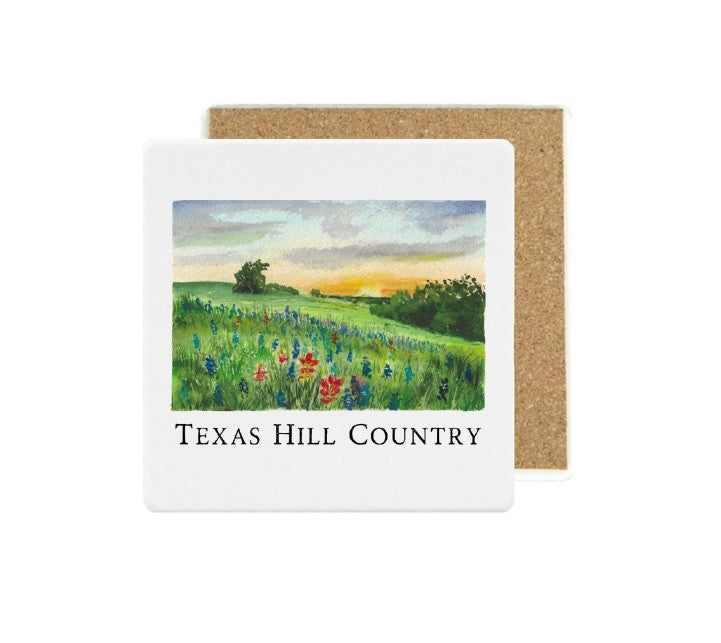 Texas Hill Country Stone Coaster