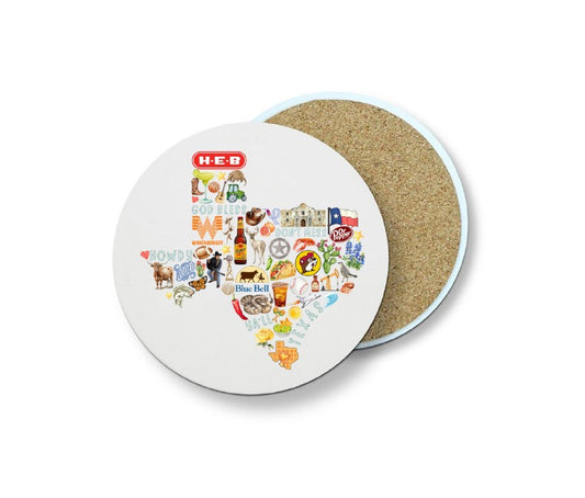 Texas Icons Stone Coaster